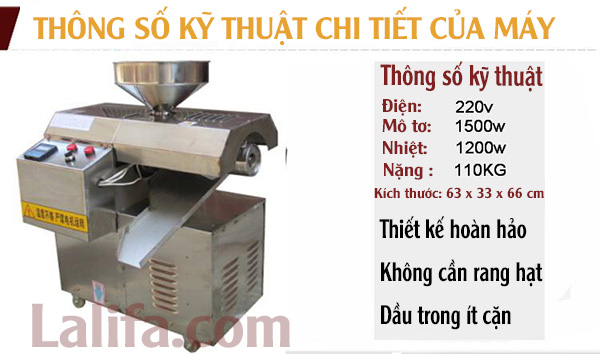 Thông số kỹ thuật chi tiết máy KD02