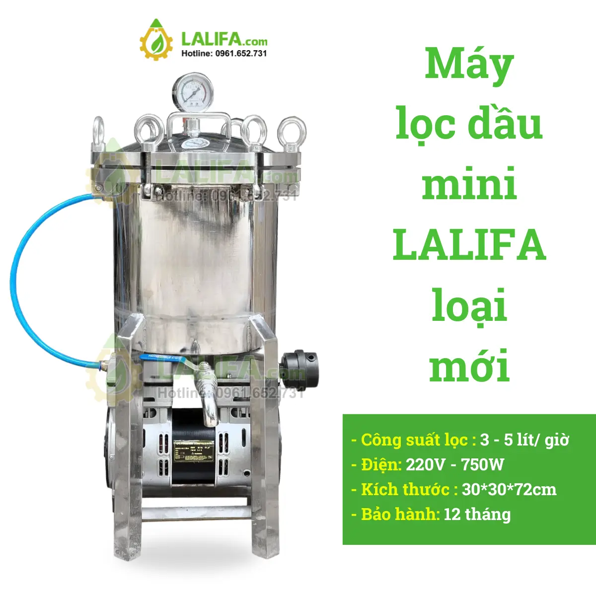 MÁY LỌC DẦU LALIFA LOẠI MỚI