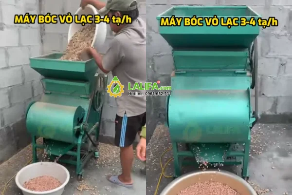 6 tính năng ưu việt của máy bóc vỏ lạc LALIFA