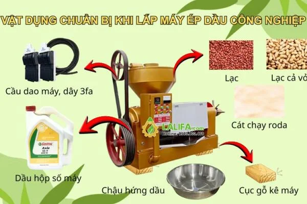 Bạn cần chuẩn bị những gì trước khi lắp đặt máy ép dầu công nghiệp