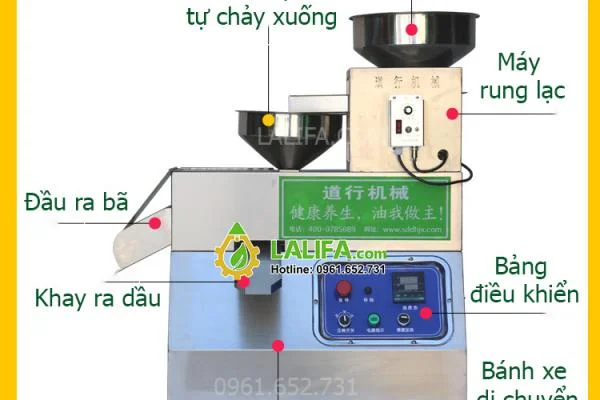 Máy ép dầu lạc kinh doanh dành cho hộ sản xuất vừa và nhỏ