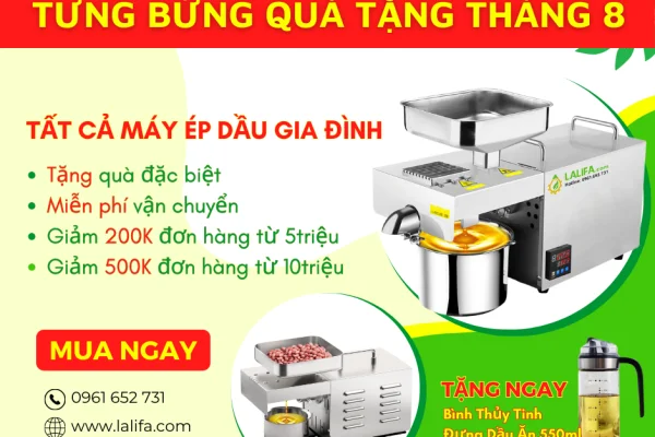 TƯNG BỪNG QUÀ TẶNG THÁNG 8 KHUYẾN MẠI LALIFA