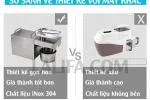 Sự khác biệt giữa 2 dòng máy ép dầu gia đình - vỏ NHỰA & INOX