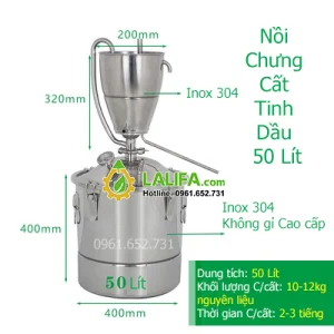 noi-chung-cat-tinh-dau-50-lit-the-he-moi-lalifa-thong-so-ky-thuat