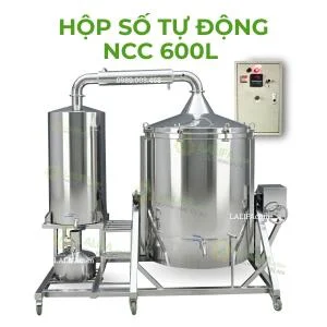 noi-chung-cat-tinh-dau-600-lit-dien-3-pha-thiet-ke-hop-so-xoay-nghieng-noi-cap-nuoc-tu-dong