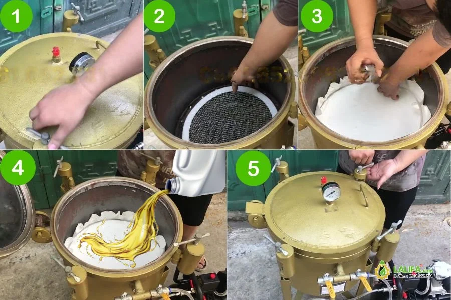 Cách sử dụng máy lọc dầu 2