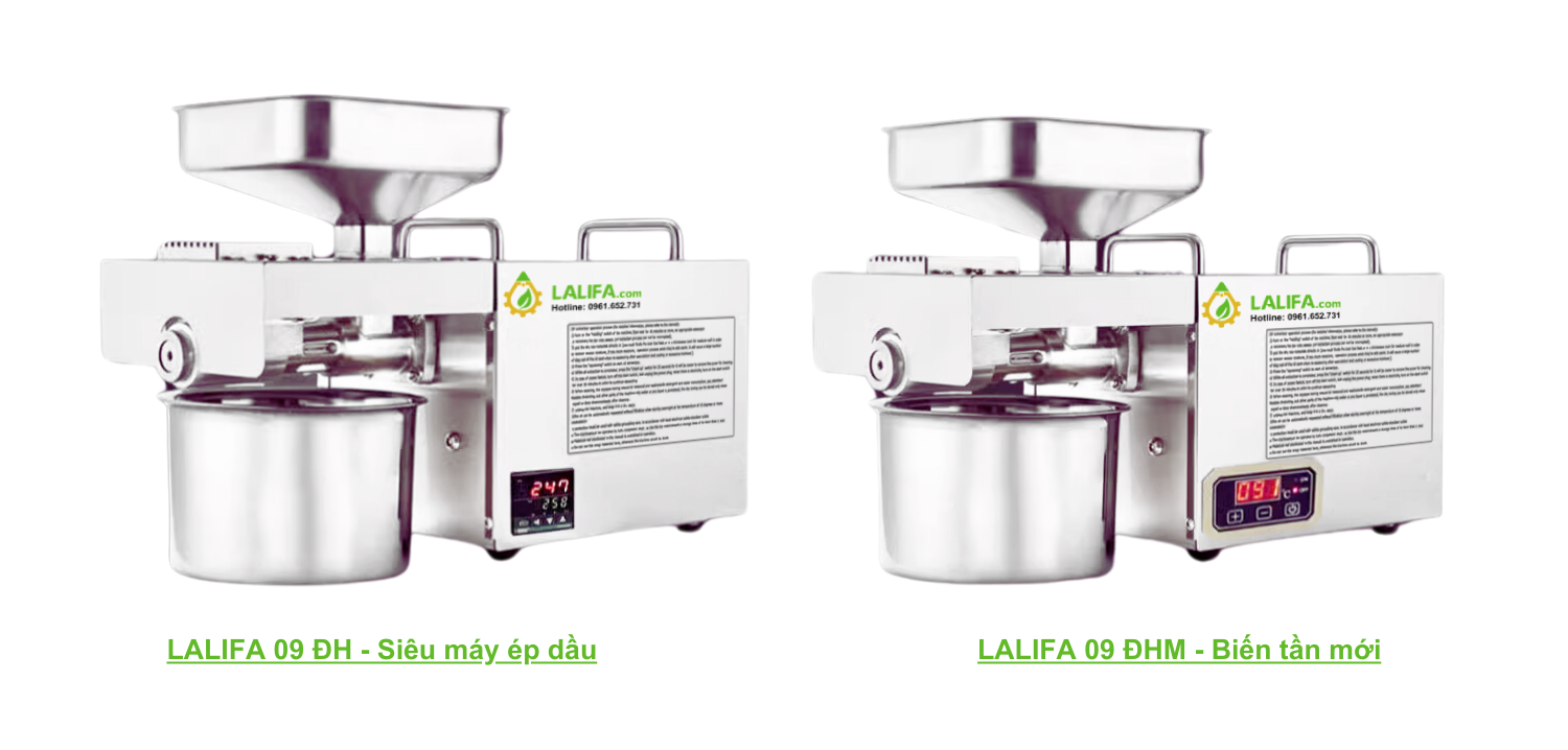 LALIFA09-ĐHM có bảng biến tần mới điều khiển nhiệt độ thông minh hơn