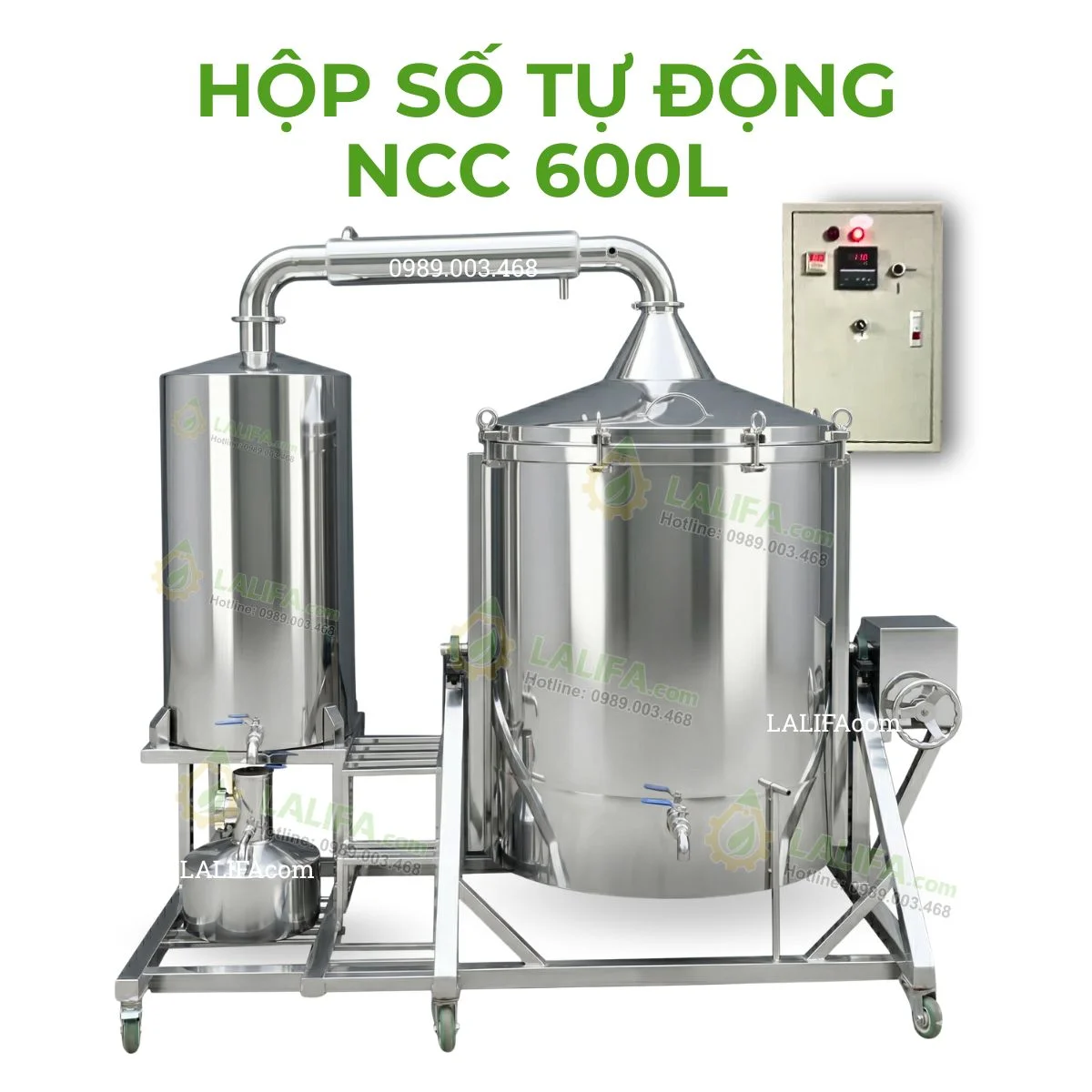 noi-chung-cat-tinh-dau-600-lit-dien-3-pha-thiet-ke-hop-so-xoay-nghieng-noi-cap-nuoc-tu-dong