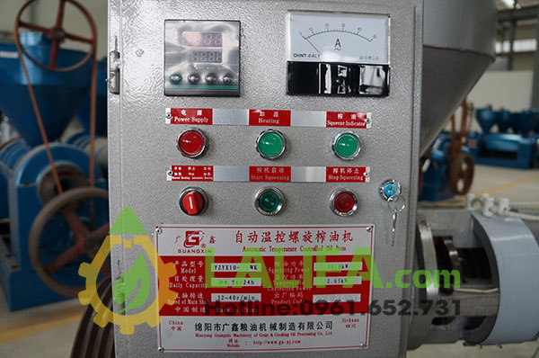 Bảng điều khiển máy ép dầu sở Guangxin YZYX10J